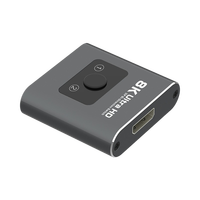 Commutateur HDMI 8K Répartiteur compatible HDMI 4K 60Hz KVM Bi-Direction 1x2/2x1 Commutateur compatible HDMI pour adaptateur de commutateur TV Box
