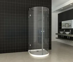 Enceinte de douche demi-ronde sans cadre, bon marché, Hangzhou, salle de bain BL-B402