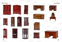 Meuble de rangement en bois pour maison de poupée avec tiroir, accessoires pour poupées 1:12