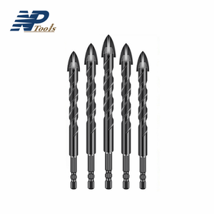 Naipu Hex Shank chéo tungsten carbide tip <span class=keywords><strong>Glass</strong></span> khoan bit xoắn ốc sáo hợp kim khoan bit cho thủy tinh gốm sứ gạch - Product Image 1