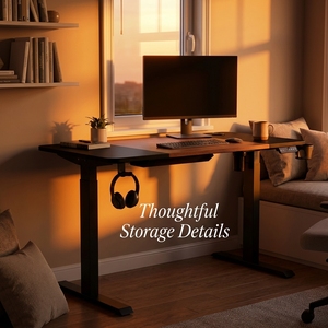 <span class=keywords><strong>Escritorio</strong></span> Eléctrico Extensible para PC AOR PINK con Superficie de Madera y Metal, con LED para Gamers y Oficina, Fácil de Montar - Product Image 5