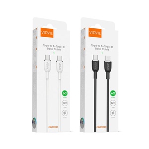 VIDVIE cao cấp TPE Type-C 3A PD 60W sạc nhanh Android điện thoại di động 1.2M USB C để USB C Cáp truyền dữ liệu chargeur điện thoại - Product Image 5