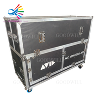 Flight cases hydrauliques personnalisés professionnels et durables AD-VENUE-S6L-32D avec espace 2U sous le plateau, support OEM