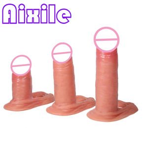 Funda realista de silicona líquida con anillos para testículos, extensor de dildo, funda retardante de eyaculación, juguete sexual para parejas y hombres - Product Image 1