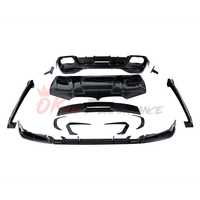 Juego de difusor trasero de fibra de carbono seco para BMW New X6 G06 LCI M50I M60I Body Kit