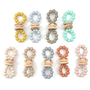 Pulseras de Silicona de Grado Alimenticio, Ecológicas, con Cuentas de Juguete, Mordedor para Bebés, Alivio del Dolor de Encías, Portátil y Seguro - Product Image 6