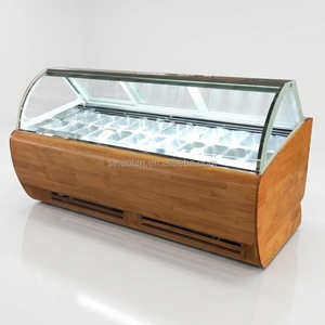 Congélateur vitrine à glace en verre à <span class=keywords><strong>prix</strong></span> d'usine, réfrigérateur de supermarché avec refroidissement par air, sans givre, contrôle numérique - Product Image 6