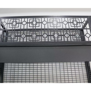 Estante de exhibición de supermercado con recubrimiento en polvo de malla de alambre negro personalizado fabricantes profesionales - Product Image 3