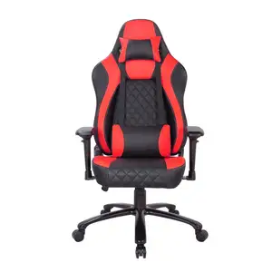 高背电脑游戏椅符合人体工程学的旋转赛车风格斗式座椅真皮办公椅