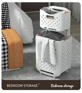 ตะกร้าผ้าพลาสติก ABS สำหรับใส่เสื้อผ้าสกปรก - Product Image 5