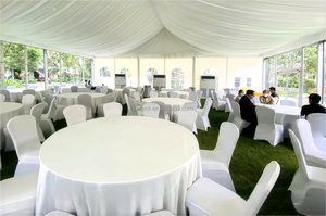 <span class=keywords><strong>Tente</strong></span> <span class=keywords><strong>de</strong></span> fête extérieure haut <span class=keywords><strong>de</strong></span> gamme pour 150 à 250 personnes, avec <span class=keywords><strong>toit</strong></span> en PVC blanc, murs en double vitrage, options d'intérieur élégantes et personnalisables - Product Image 5