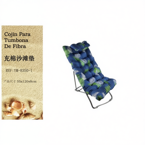 TUMBONA 55*116CM-1 เบาะรองนั่งชายหาดแบบเติมใยฝ้ายและหมอนเพื่อการพักผ่อนกลางแจ้งอย่างสบาย - Product Image 2