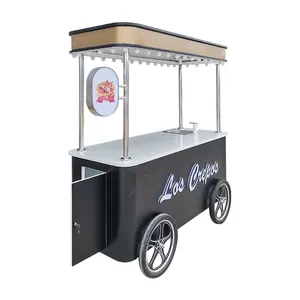 Ice Cream giỏ hàng với tủ đông hiển thị Mexico Gelato Ice Cream giỏ hàng để bán đường phố Ice Cream