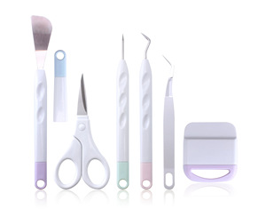 7PCS לנכש ערכות מלאכת ויניל לנכש כלים סט ודבק דביק חיתוך מחצלת דיוק קרפט ויניל כלים ערכת עבור צללית - Product Image 3