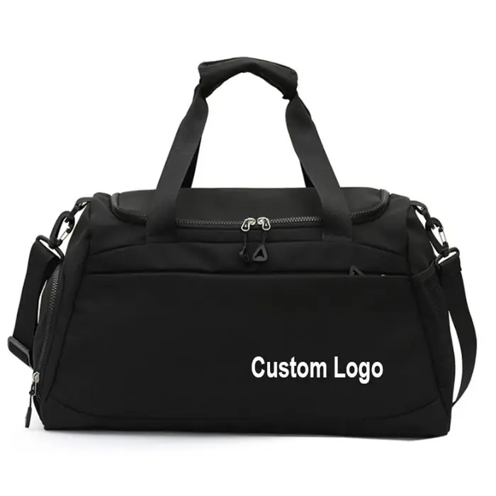 Büyük branda spor spor çanta çok fonksiyonlu özel Logo ile 50L su geçirmez seyahat silindirik spor çantası