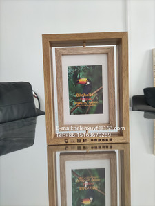 Đôi hai bên đảo ngược phong cách 4x6 5x7 6x8 8x10 hiệu ứng gỗ MDF khung ảnh/khung hộp bóng - Product Image 3