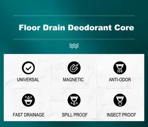 Deodoran saringan saluran air inti penguras Air steker drainase penangkap rambut steker saringan saringan saluran air Anti bau