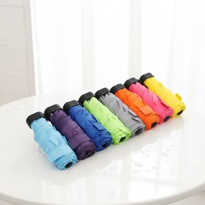 Parapluie de poche mini pliable 5 volets de marque, protection UV, haute qualité, personnalisable avec logo, vente en gros - Product Image 3
