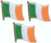 Épinglette en métal sans minimum de commande avec fermoir papillon, en forme de drapeau de l'Irlande, épinglette en émail souple, épinglettes personnalisées en métal avec logo national