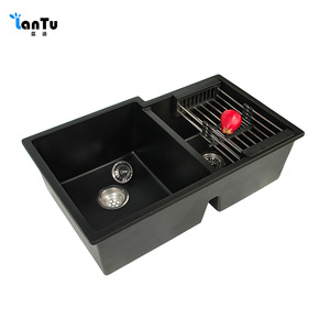 Évier de cuisine moderne pour la maison Cuvette de lavage des légumes Double évier Vente directe de l'usine d'origine, grande remise - Product Image 2