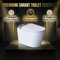 WC intelligent électrique à poser au sol, avec bidet intégré, pour hôtel - Meilleures ventes