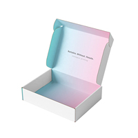 Boîte d'expédition en carton ondulé personnalisée, impression couleur, emballage d'expédition, boîte personnalisée avec logo, boîte cadeau recyclable