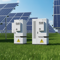Armoire de batterie solaire LiFePO4 robuste de 125 kW 261 kWh à refroidissement par air pour stockage d'énergie commercial hors réseau et sur réseau