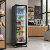 Équipement de réfrigération commercial sur mesure pour supermarché, mini-réfrigérateur vertical à porte vitrée, vitrine à vin, refroidisseur de boissons