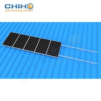 CHIKO Système de fixation solaire à fixation par crochet pour toiture à joint debout, surface galvanisée à chaud, résistance au vent 60 m/s, résistance à la neige