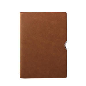 Partenaire OEM fiable : Carnet en cuir cousu à couverture rigide, pages vierges, format A6, à feuilles mobiles, pour écriture à plat, idéal pour l'école, le bureau ou comme cadeau. - Product Image 6