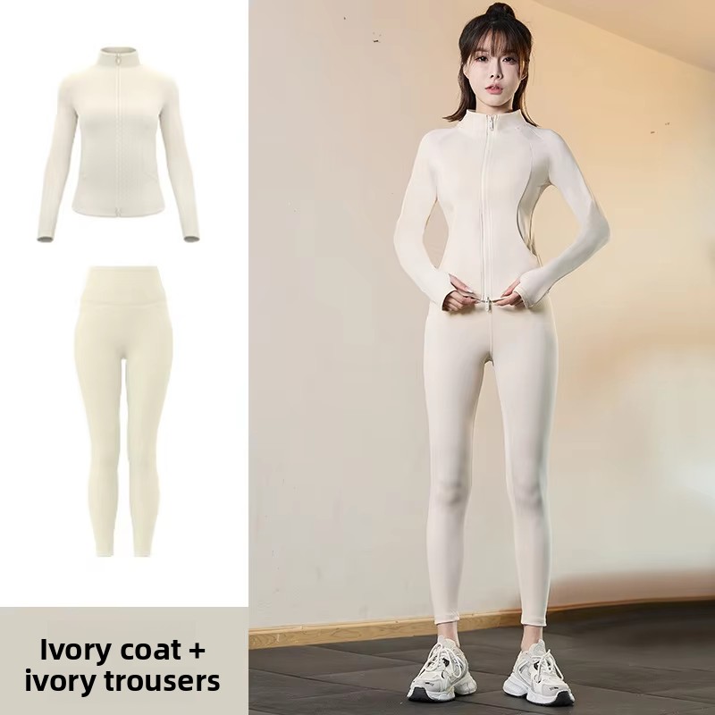 Veste blanc ivoire + pantalon blanc ivoire
