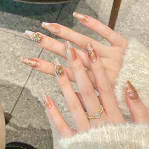 <span class=keywords><strong>Uñas</strong></span> Postizas de Diseño de Salón, Hechas a Mano, Modernas y de Lujo, para un Acabado Duradero, <span class=keywords><strong>Uñas</strong></span> Adhesivas Únicas - Product Image 2