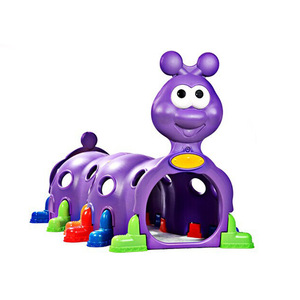 نفق كاتربيلر للأطفال الصغار مكون من 4 أقسام للزحف والتسلق، هيكل لعب للأطفال للاستخدام الداخلي والخارجي - Product Image 5