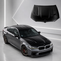 Capot en fibre de carbone pour BMW Série 5 G30 G38 2020-2023, style CS, garniture de capot en fibre de carbone modifiée, style de carrosserie automobile, pièces automobiles
