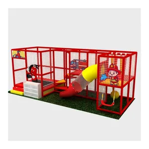 Nuovo Design per bambini Naughty castello per bambini Set Soft Play giocattoli piscine con palline trampolino parco scivoli parco giochi al coperto in plastica