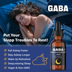 Tonbios Sleeps Drops GABA ácido gama-aminobutírico melatonina chá líquido do sono para adultos com suplemento de sono L-teanina - Product Image 3