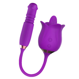 Gül-oyuncak USB Powered kadın yapay penis pervanesi yumurta klitoris enayi stimülatörü dil yalama seks oyuncakları yetişkinler için - Product Image 3