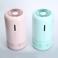 Purificateur d'air de bureau mini portable silencieux avec filtre HEPA électrique USB, lumière LED, capteurs intelligents, câble de charge TYPE-C pour la maison