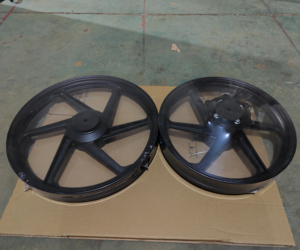 Coppia ruota tuta in lega leggera in alluminio per freno a tamburo HONDA BROS 150 KS - Product Image 1