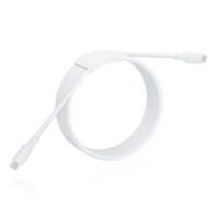 Kabel Data Pengisian Cepat Tipe-C ke Tipe-C untuk Ponsel dan Laptop dengan Antarmuka Tipe-C