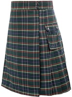 Kilts traditionnels pour hommes, plissés, en tartan, grande taille, hybrides écossais, en lin noir et tartan, avec sangles en cuir, kilts pour hommes
