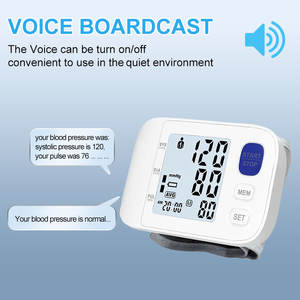सर्वश्रेष्ठ सटीक ध्वनि समारोह हृदय गति बीपीपी क्यूफ़ एम्बुलेटरी कलाई रक्तचाप मॉनिटर छात्र डिजिटल स्फिगमोमोमीटर - Product Image 2