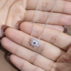 Messi Jewelry MSN-558 18K White Gold of Women's Diamond Necklace - Product Image 6