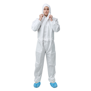 Macacão Descartável Junlong para Sala Limpa com Capuz, Material Microporoso, Impermeável e Antiestático, Certificado ISO13485, Tamanhos S-5XL - Product Image 4