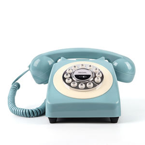 <span class=keywords><strong>Téléphone</strong></span> <span class=keywords><strong>fixe</strong></span> sans fil rétro écologique vert, adaptateur anti-radiation pour appels téléphoniques fixes et mobiles, connexion <span class=keywords><strong>Bluetooth</strong></span> automatique - Product Image 3