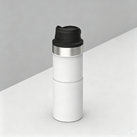 12oz 350ml Classic Trigger-Action Travel Mug Bouteille thermique en acier inoxydable à double paroi pour eau chaude et bouillante en déplacement