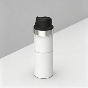 12oz 350ml Classic Trigger-<span class=keywords><strong>Action</strong></span> Travel Mug <span class=keywords><strong>Bouteille</strong></span> thermique en acier inoxydable à double paroi pour eau chaude et bouillante en déplacement - Product Image 2