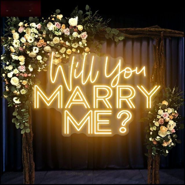 LED Neon Sign Will You Marry Me Neon Sign Custom Wedding Proposal and Party Decoration Personalized Gift Home Wall Art Bedroom