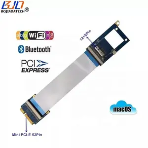 미니 PCI-E MPCIe 무선 어댑터 카드에 12 + 6PIN 커넥터 + BCM94360CD 와이파이 BT 모듈용 유연한 FPC 케이블