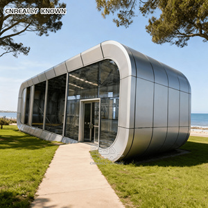 Habitation contemporaine avec fenêtres au sol et au plafond pour une intégration naturelle, capsule spatiale - Product Image 2